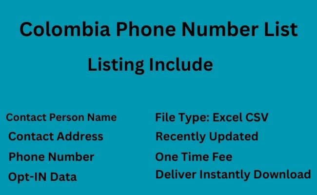 Colombia Phone Number List