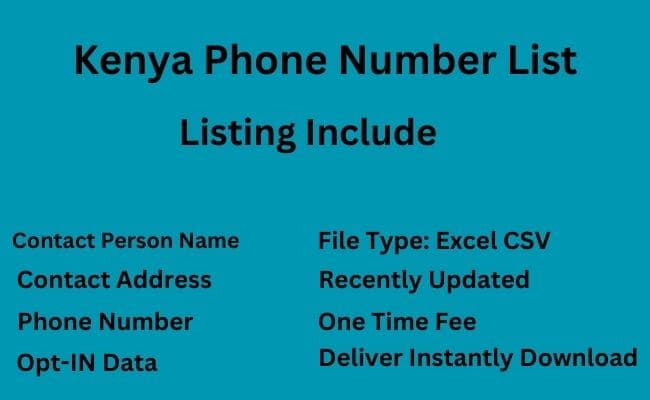 Kenya Phone Number List