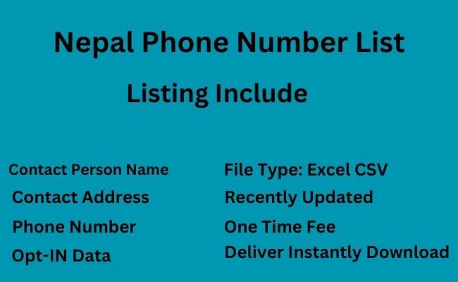 Nepal Phone Number List