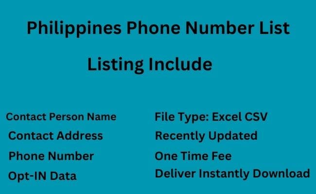 Philippine Phone Number List