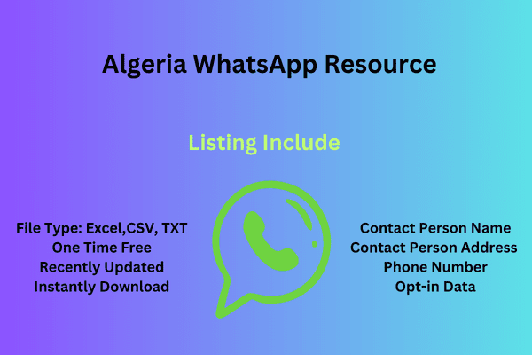 Algeria WhatsApp Resource