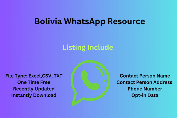 Bolivia WhatsApp Resource