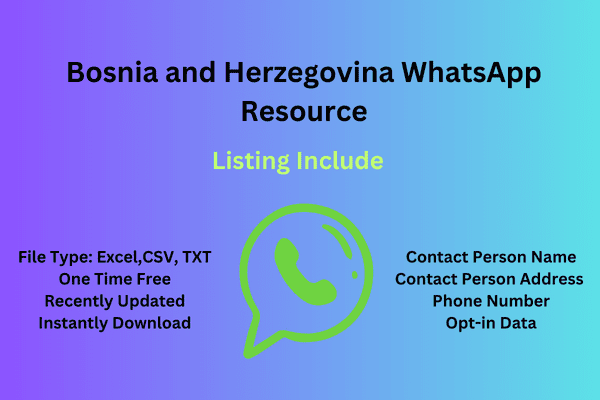 Bosnia and Herzegovina WhatsApp Resource