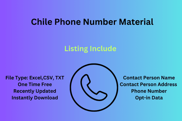 Chile Phone Number Material