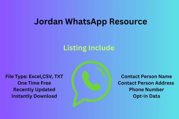 Jordan WhatsApp Resource